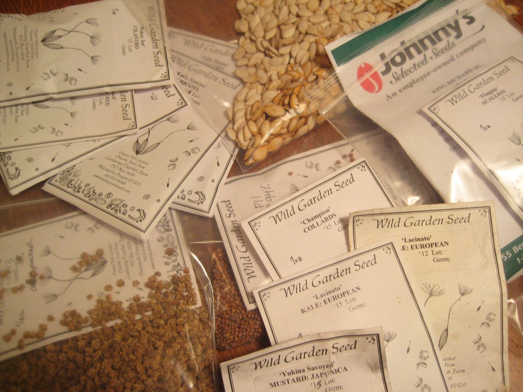 Seeds! Our collection is growing ... we are still waiting for orders from many companies!