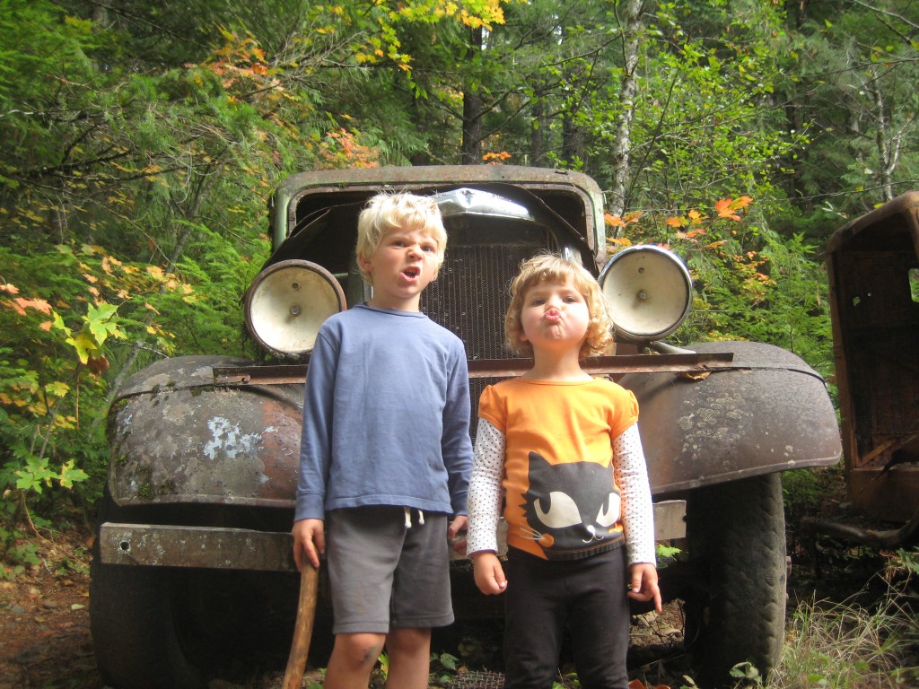 The "town" at the center is called Jawbone Flats, and it is an old mining town. Old relics still hang out along some of the trails. Good backgrounds for making goofy faces.