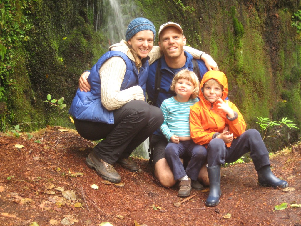 Whoa! Rare Mama Katie sighting! I put our camera on a tree stump and used the timer to get this sweet family shot -- one I know we will cherish for years to come!