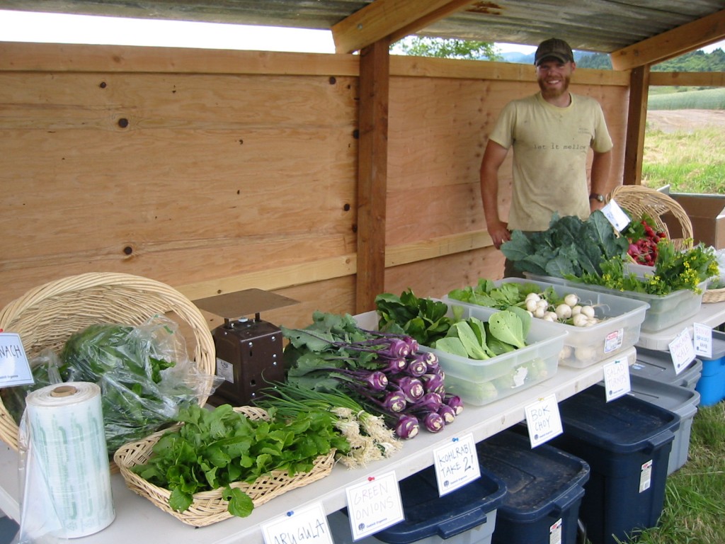 2006 - Our first CSA pick-up ever!