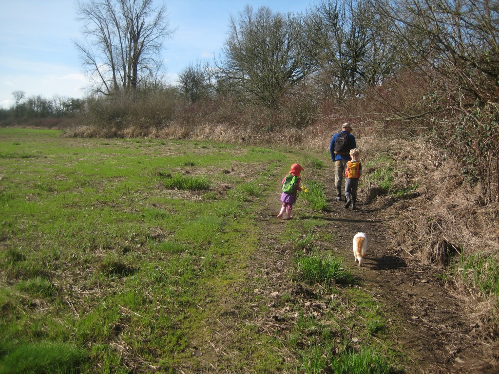 Heading out on a Saturday morning walk ...